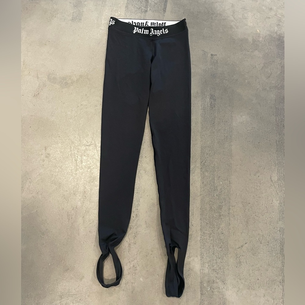 Palm Angels Black Stirrup Pants